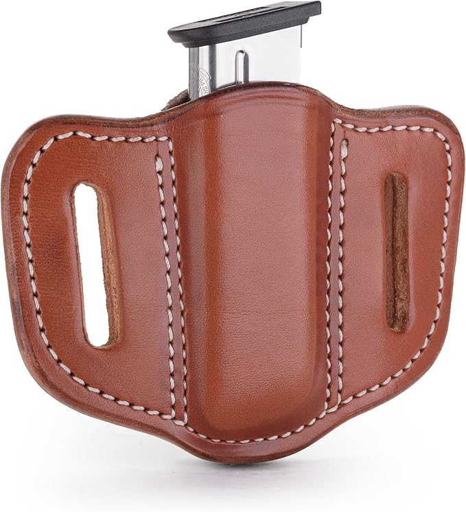 1791 Gunleather 2.2 Mag Holster - Double Mag Pouch for Double Stack Magazines OWB Magazine Pouch for Belts