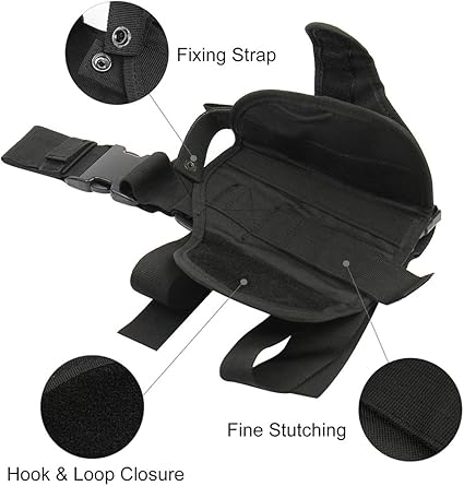 Drop Leg Holster, Right Handed Tactical Thigh Pistol Gun Holster Leg Harness