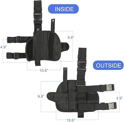 Drop Leg Holster, Right Handed Tactical Thigh Pistol Gun Holster Leg Harness
