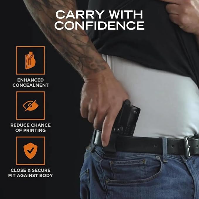 Inside Waistband Concealed Carry American Made Concealment Express Black Kydex Optics Ready Fits: